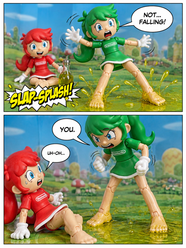 The Olive Oil Slip:Sisterly Rival Prank War part 1 (page 3 of 8)