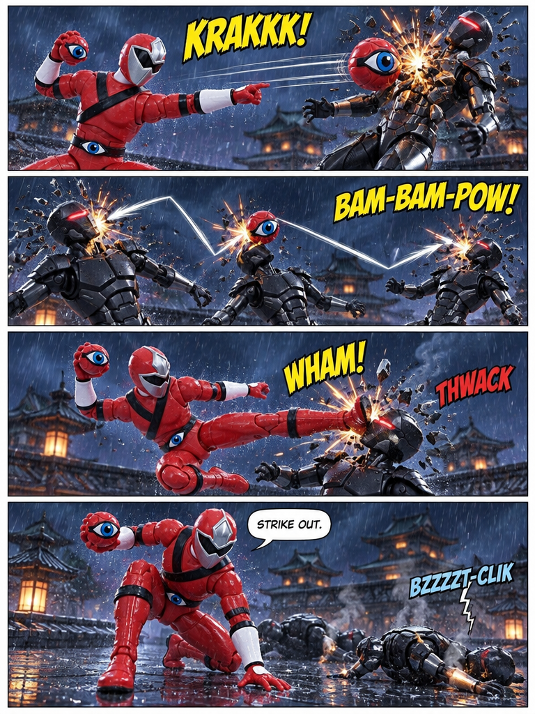 #1 Power Rangers Ninja Ball:  Red Ninja Ball Ranger (page 4 of 4)