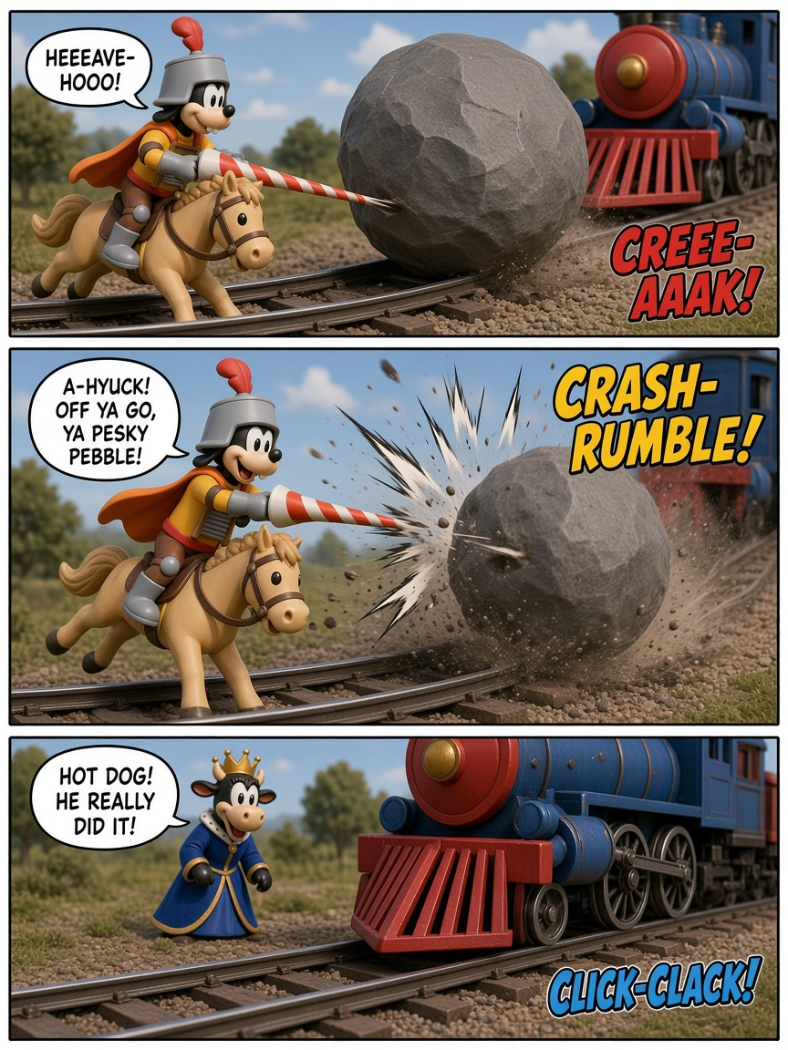 Sir Goofs-a-Lot Clears the Track (page 3 of 4)