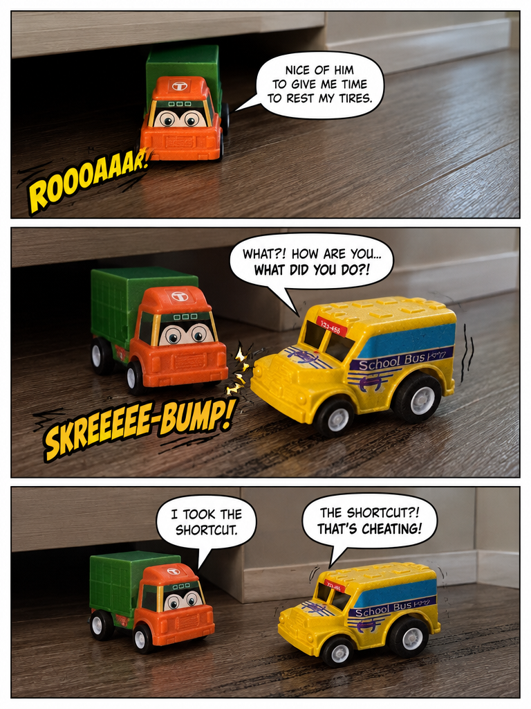 The Shortcut to the Depot: Comic 1 (page 3 of 4)