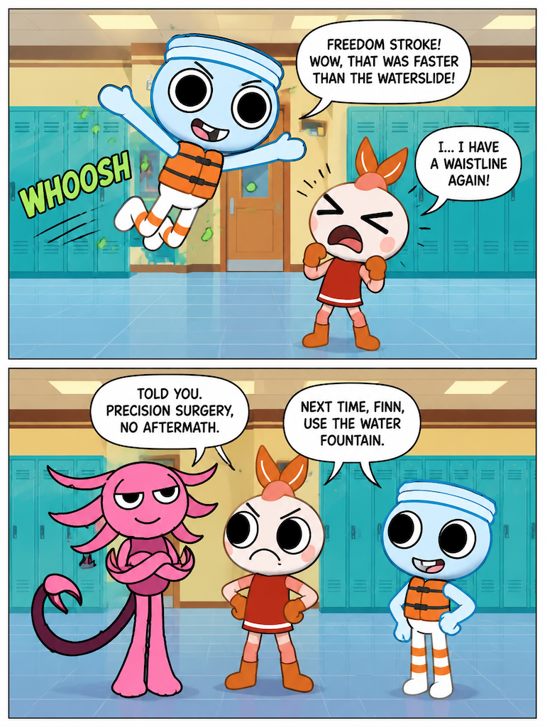 Hallway Belly Pop Rescue (page 4 of 4)