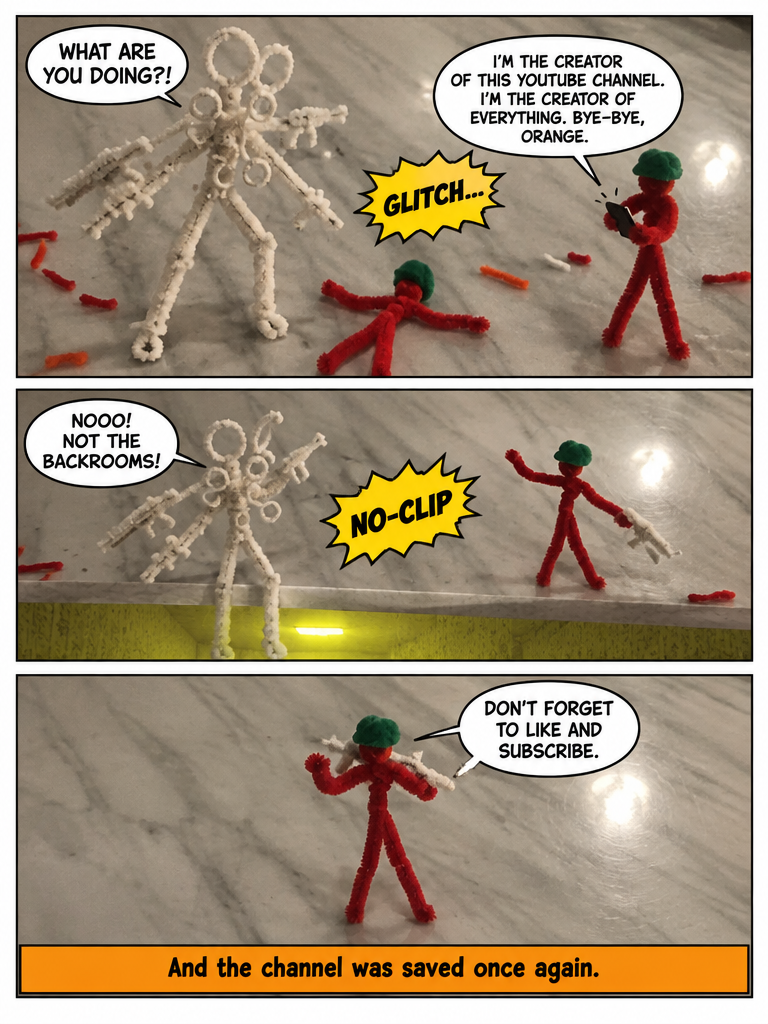 Pipe Cleaner Showdown: The Backrooms Glitch (page 4 of 4)