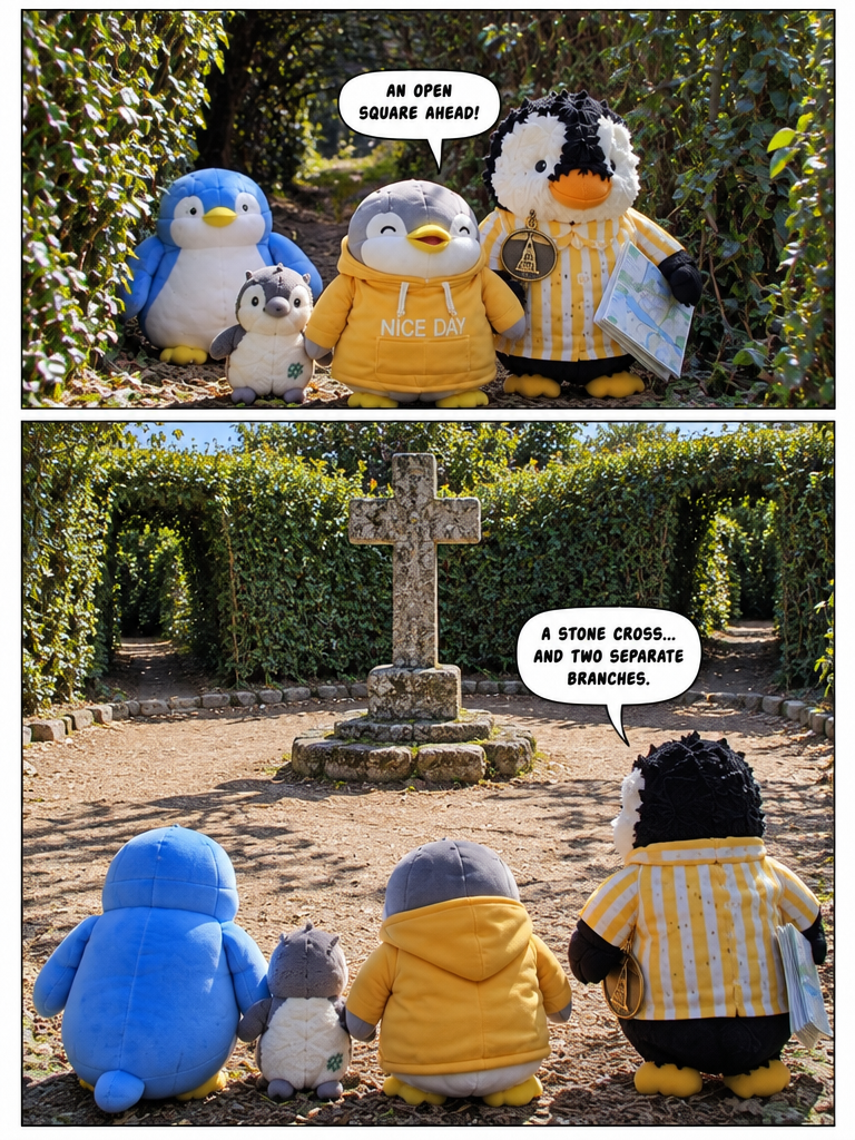 Three Penguin Siblings: The Winding Labyrinth Square (page 2 of 4)