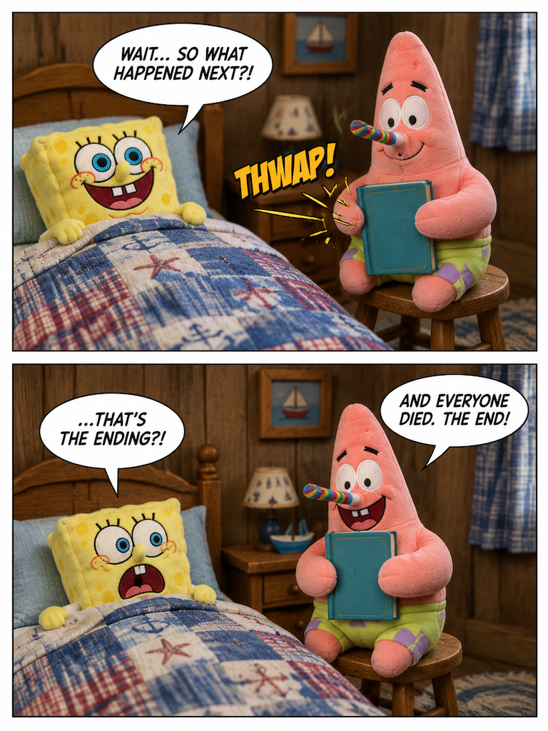 Patrick's Bedtime Story (page 3 of 4)