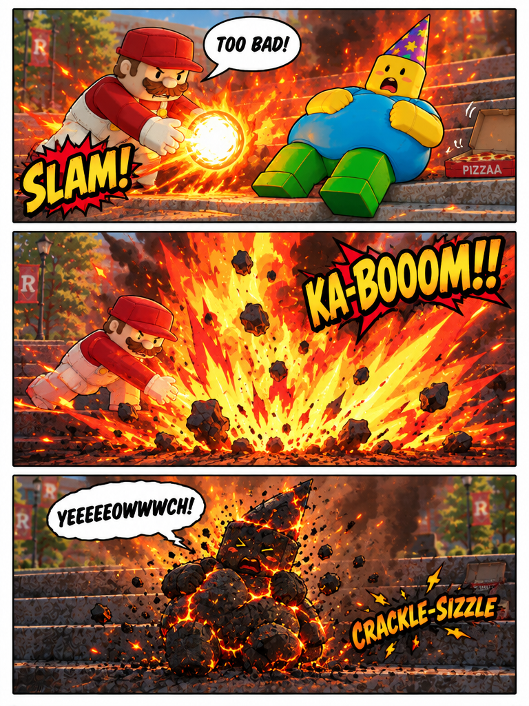 Fiery Ultimatum on the Courtyard Steps (page 3 of 4)