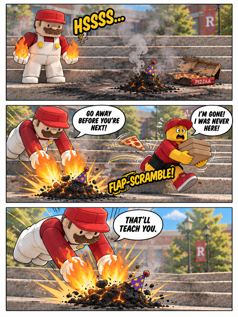Fiery Ultimatum on the Courtyard Steps (page 4 of 4)