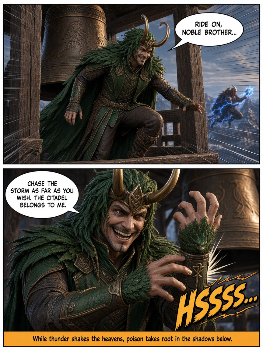 🔨 Viking Thor ⚡️ Chariot of the Storm 💬 Comic Story part 6 (end) (page 4 of 4)