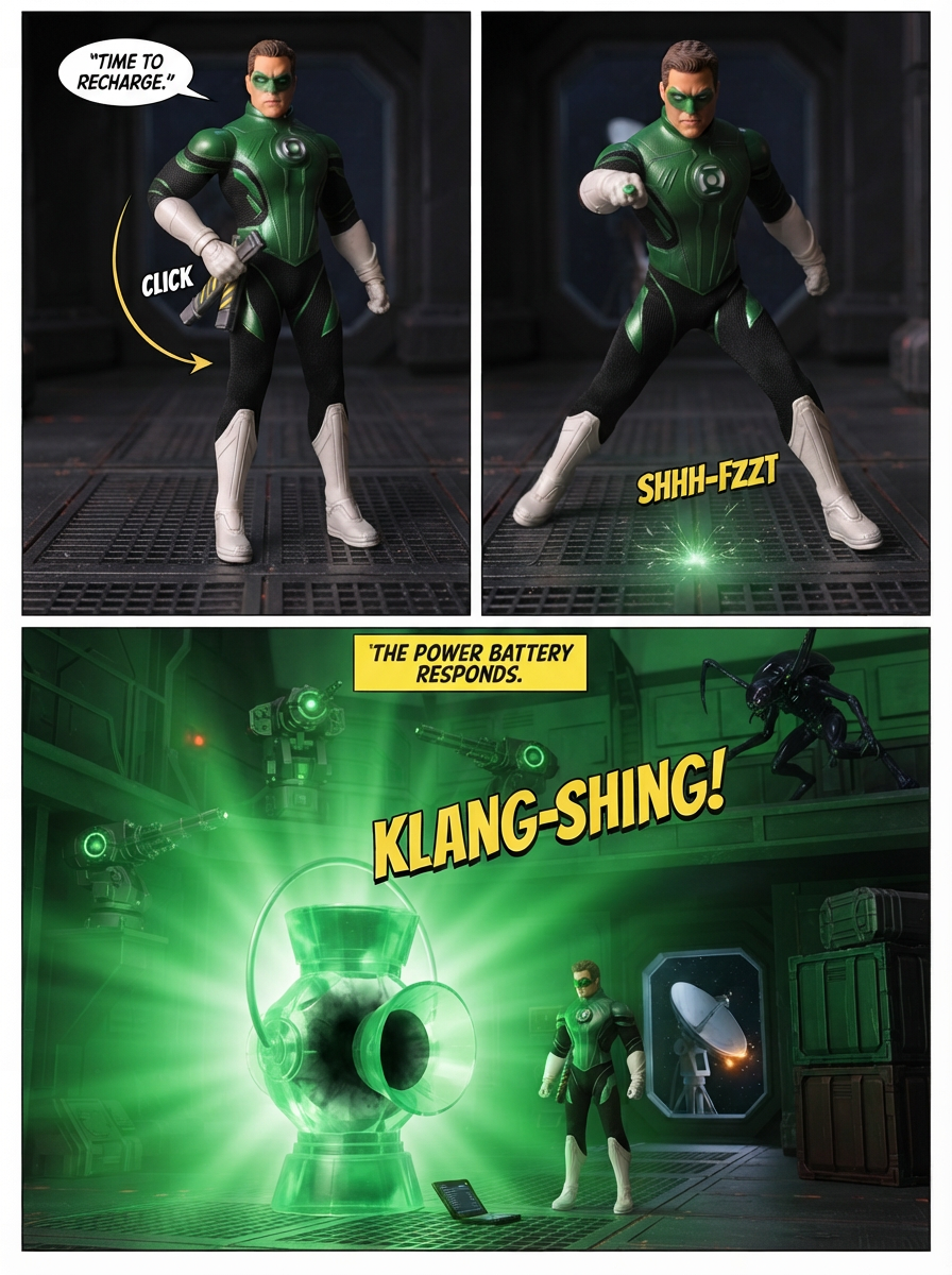 Green Lantern- Charging the Ring - Comic Story ; part 12 - end (page 1 of 4)