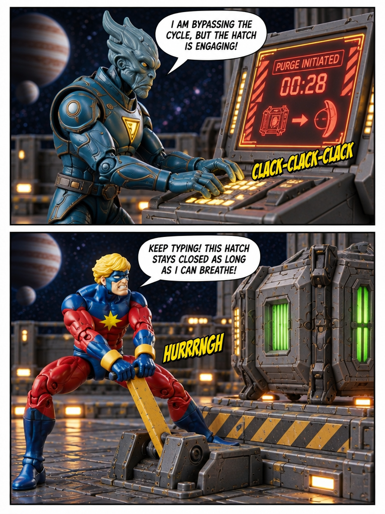 Captain Marvel- The Quarantine Override - Comic Story  ; part 5 (page 2 of 4)