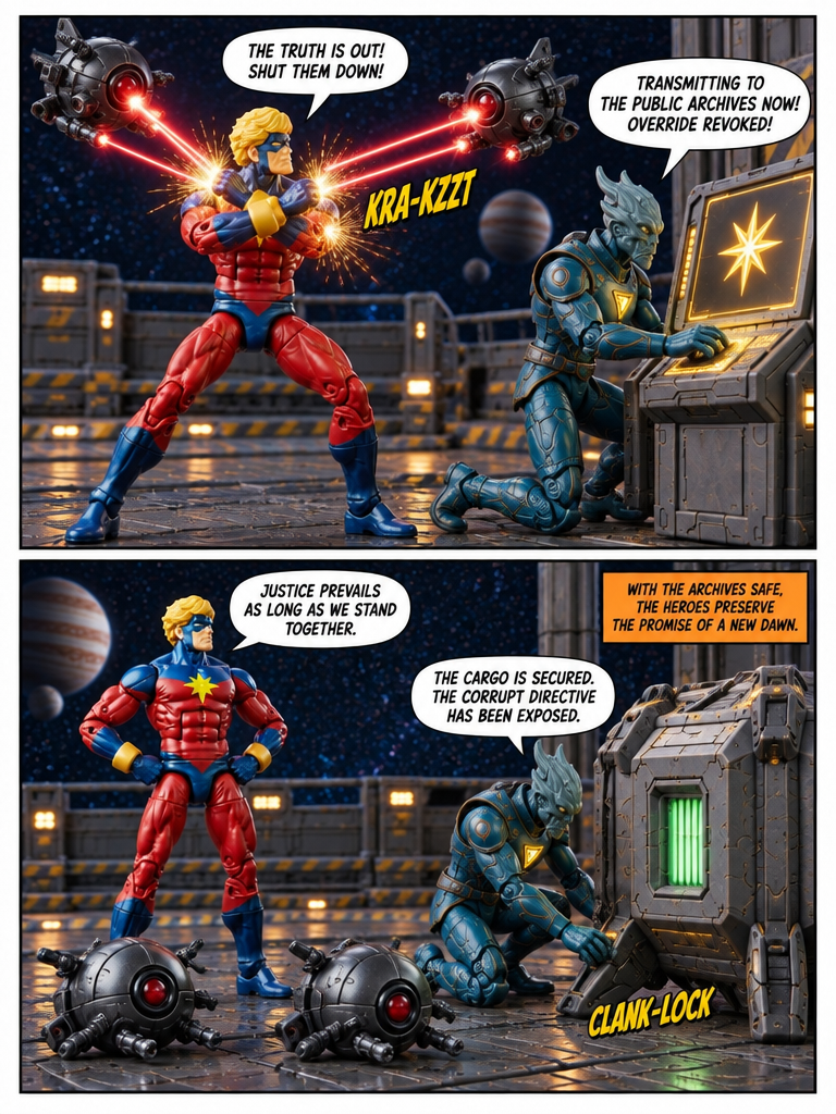 Captain Marvel- The Quarantine Override - Comic Story  ; part 5 (page 4 of 4)