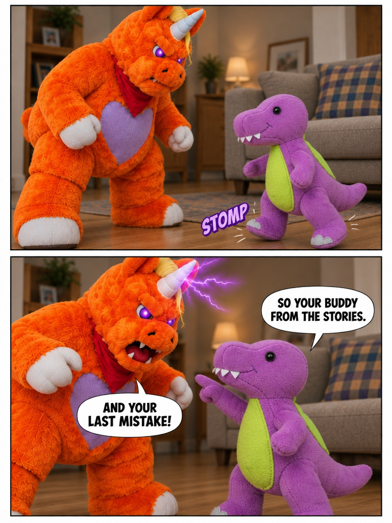 The Purple Dinosaur Arrives (page 2 of 4)