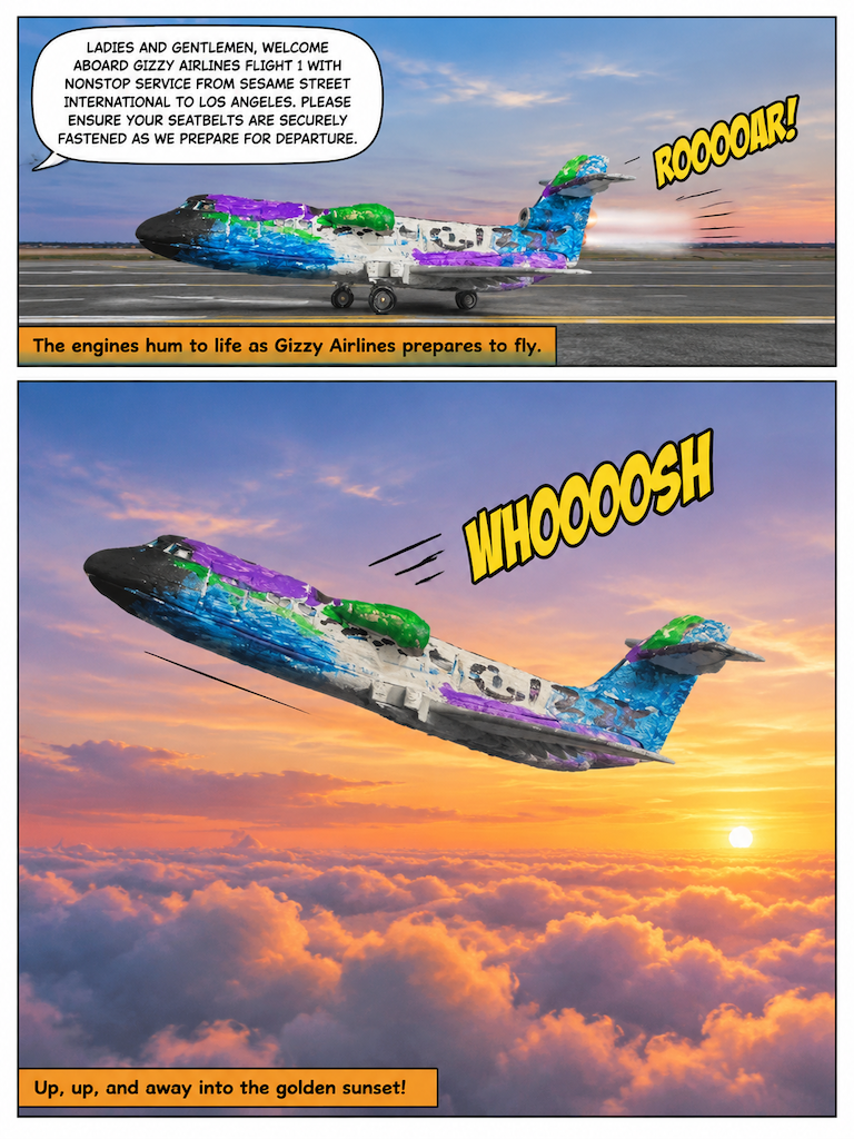 Flight 1 to Los Angeles (page 4 of 8)