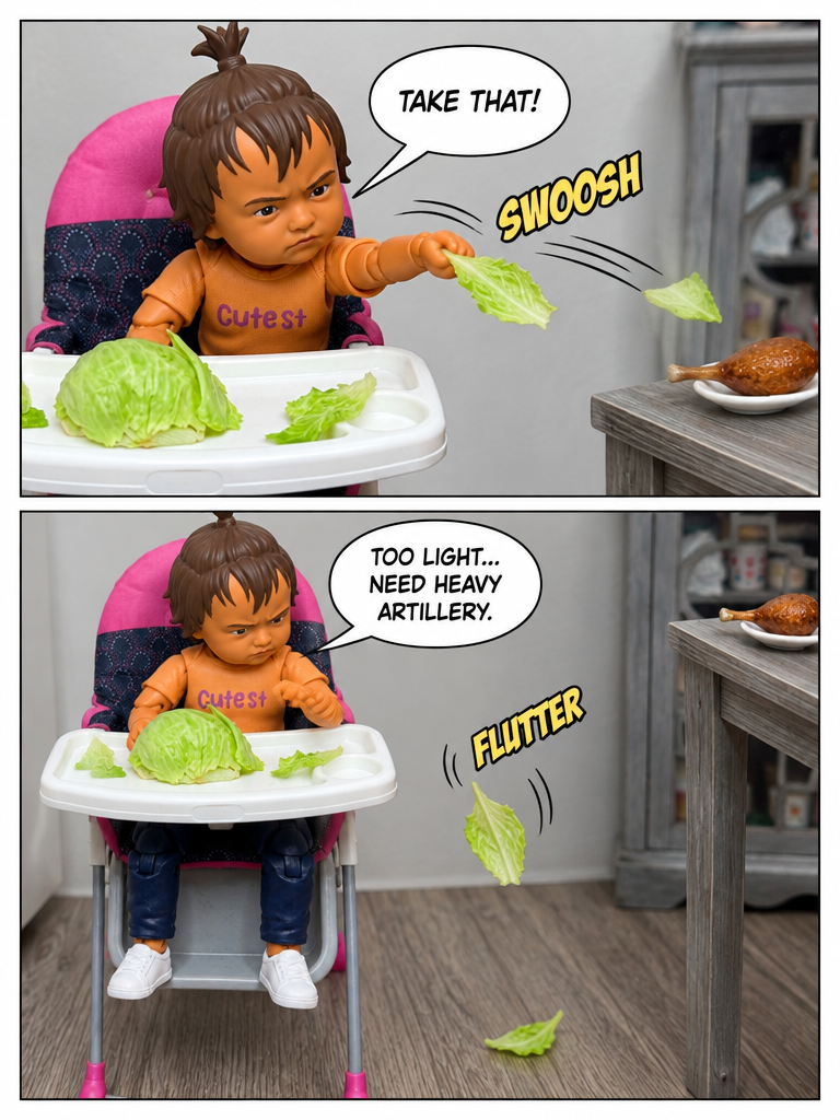 Mina's Mealtime Protest (page 2 of 4)