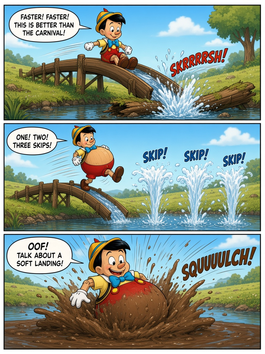 Downhill Rolling Pinocchio (page 3 of 4)