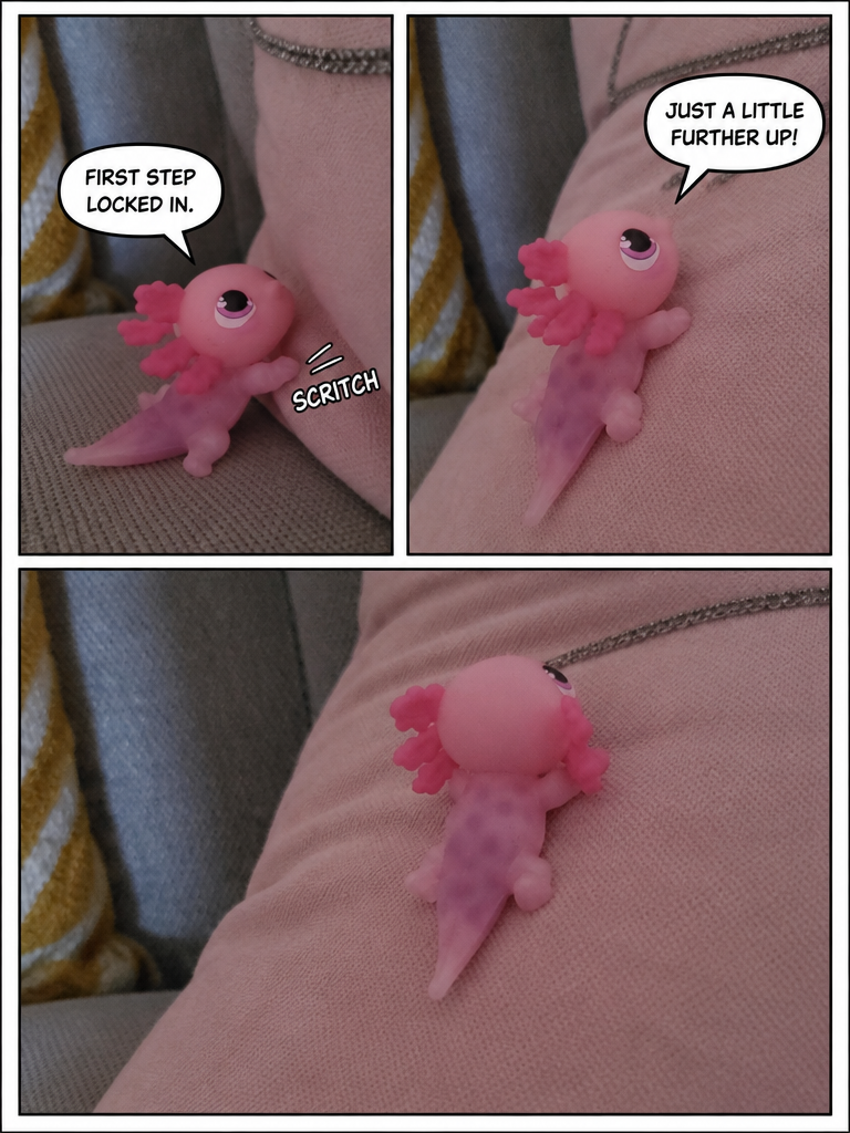 The Little Axolotl's Pillow Climb (page 2 of 4)