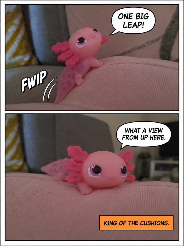 The Little Axolotl's Pillow Climb (page 4 of 4)