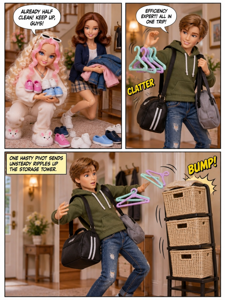Speed-Sorting in the Dollhouse Foyer (page 2 of 4)