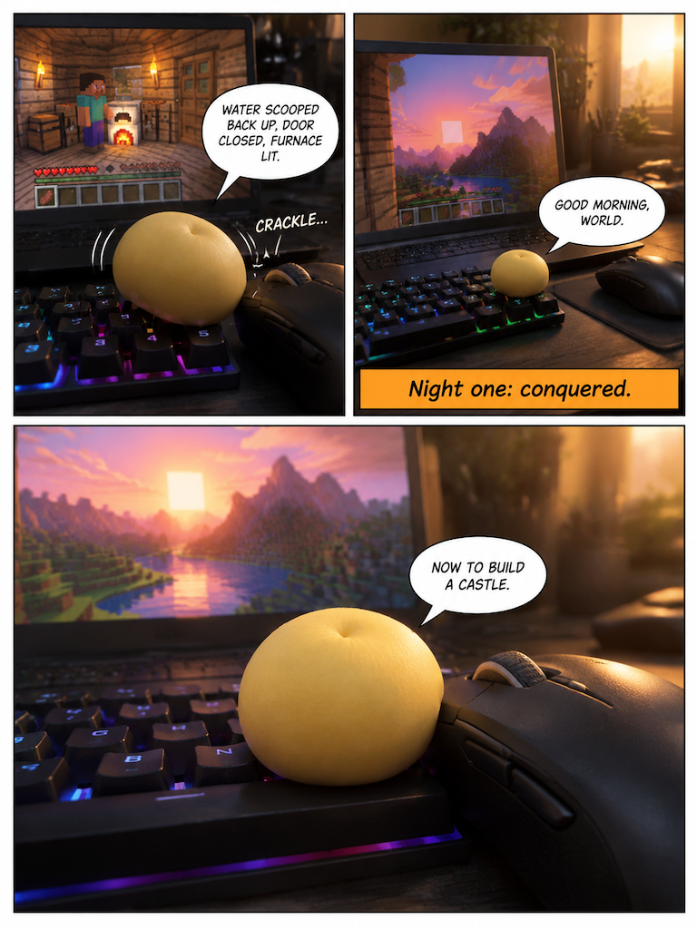 Dumpling's First Night in the Overworld (page 4 of 4)