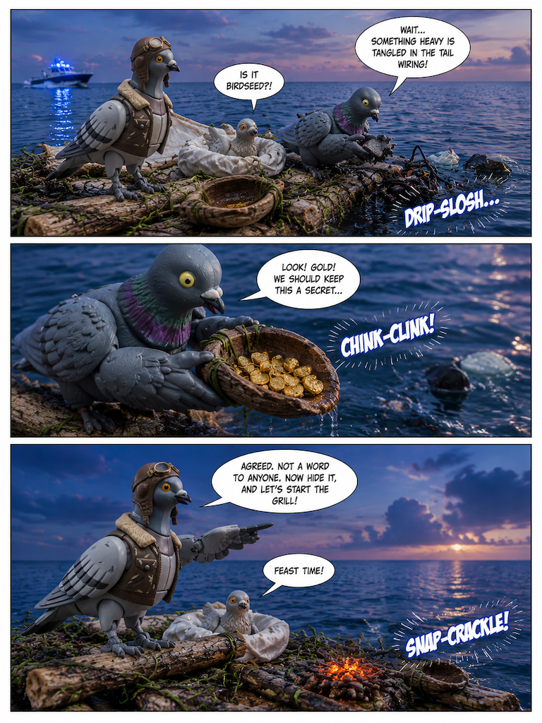 The Great Pigeon Escape: Sky Fall and Sunken Spoils (page 4 of 4)