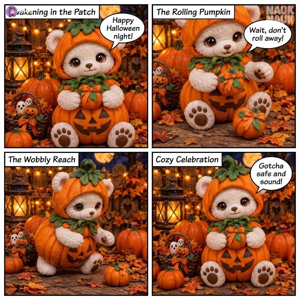 Pumpkin Bear Halloween Night