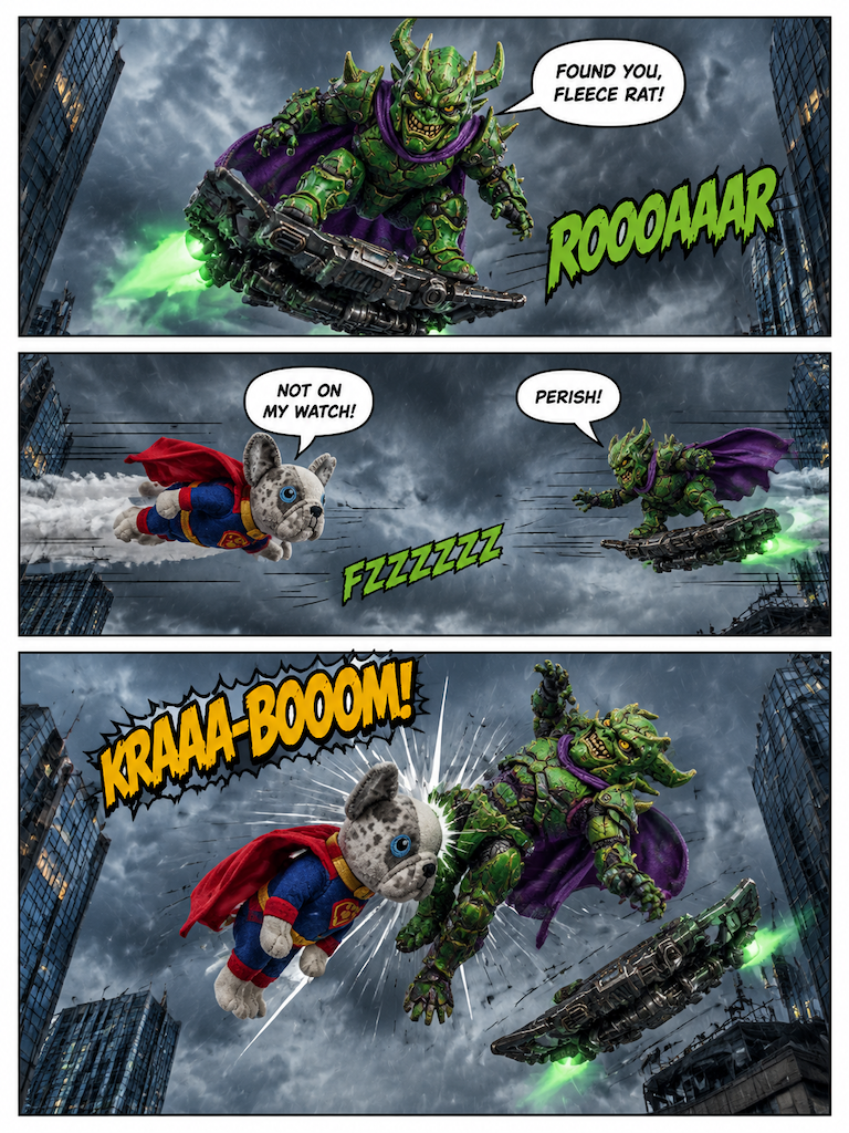 The flight of Selah versus  Green goblin (page 2 of 16)