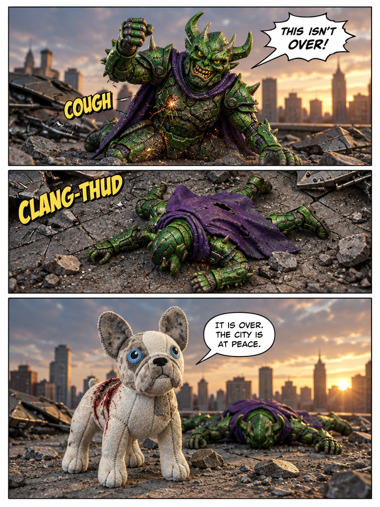 The flight of Selah versus  Green goblin (page 4 of 16)