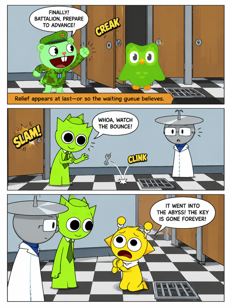 The Restroom Rush (page 2 of 4)