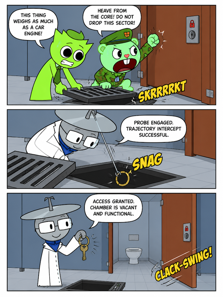 The Restroom Rush (page 3 of 4)