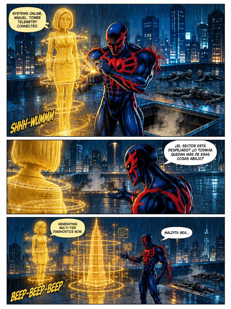 Spiderman 2099:fleeing from zombies 3 (page 3 of 4)