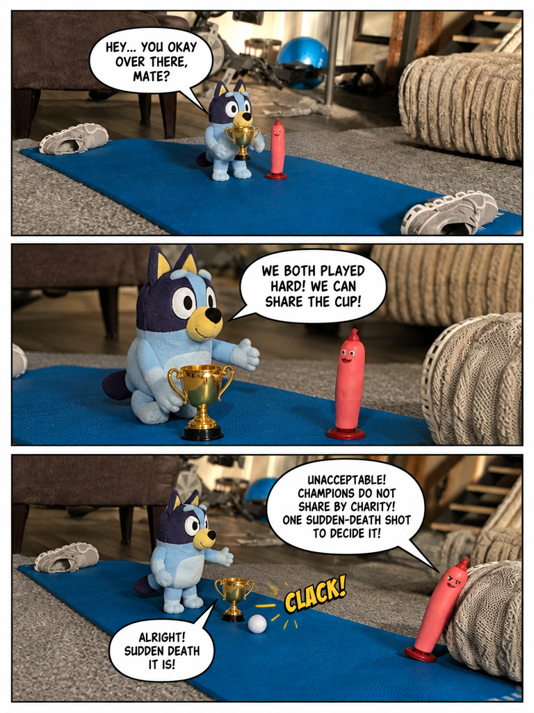 Bluey wins the cup (page 5 of 8)