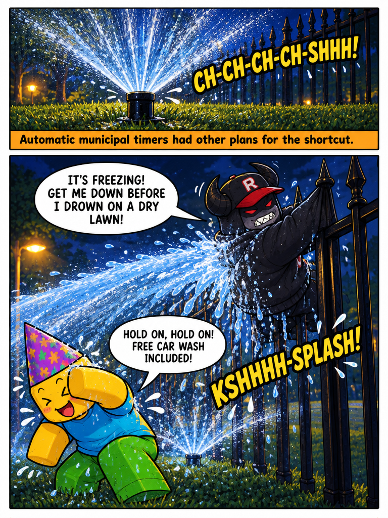 A Shortcut Through the Sprinklers (page 2 of 4)