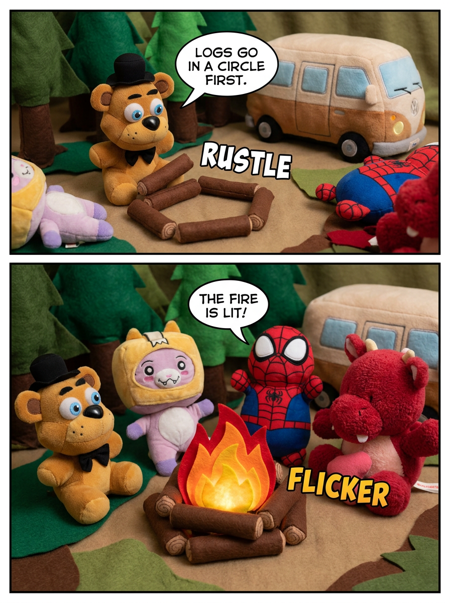 Forest Campfire Night (page 2 of 4)