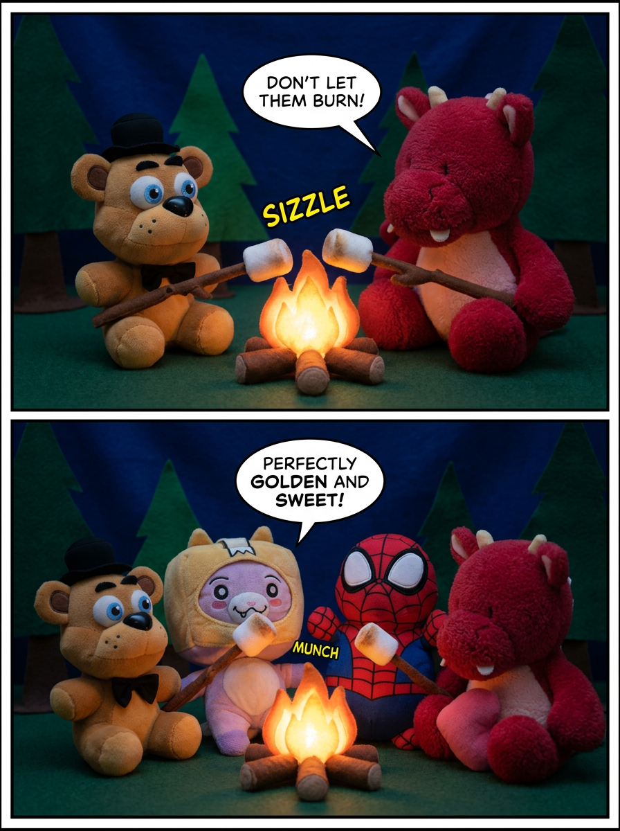 Forest Campfire Night (page 3 of 4)