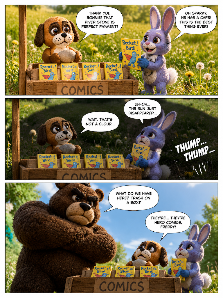 Sparky's Big Debut (page 2 of 4)
