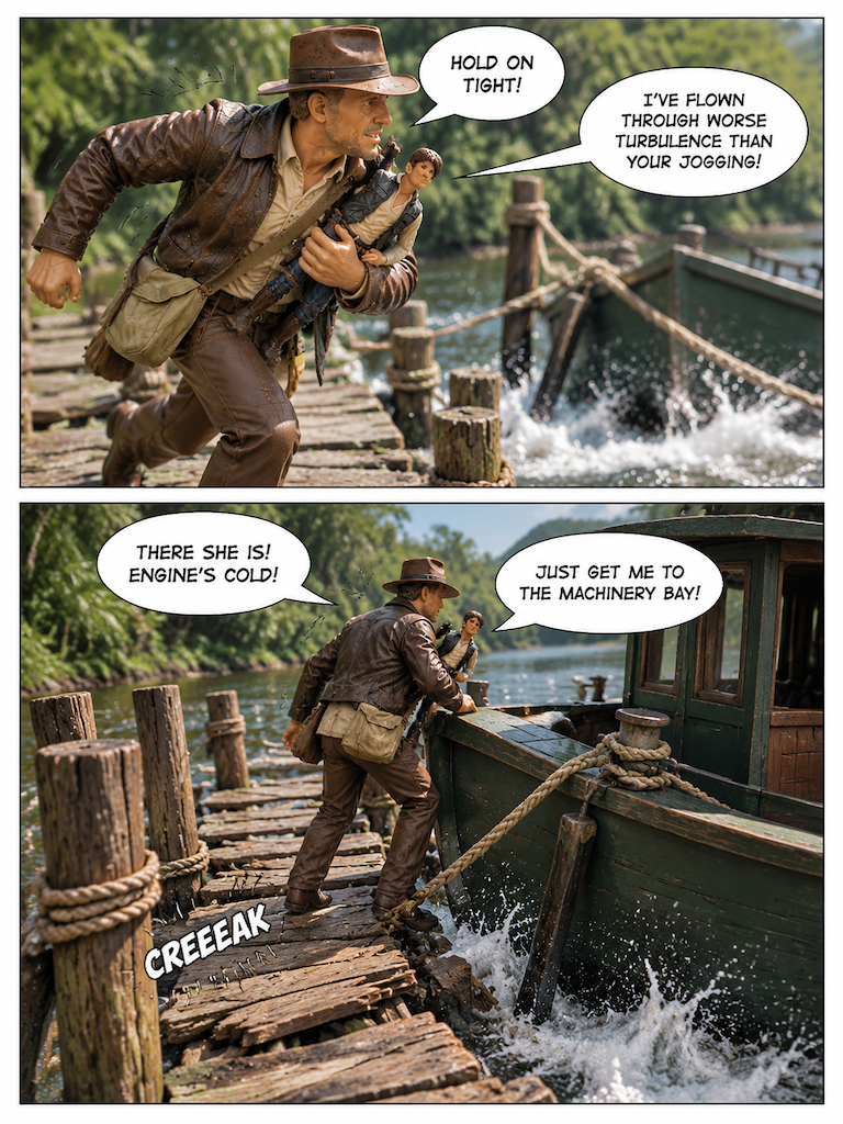 🤠 Indy-Han   Rapids and Rotten Timber 💬 Comic Story part 5 (page 2 of 8)