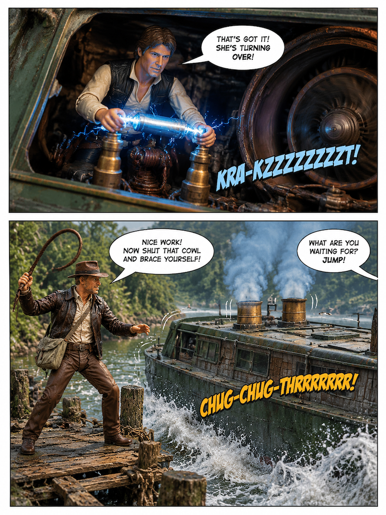 🤠 Indy-Han   Rapids and Rotten Timber 💬 Comic Story part 5 (page 5 of 8)