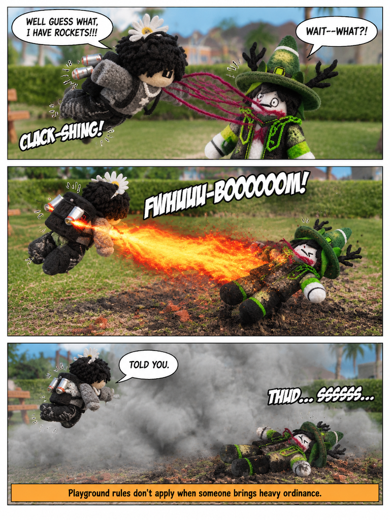 Unfair Fight and Rocket Reply (page 4 of 4)