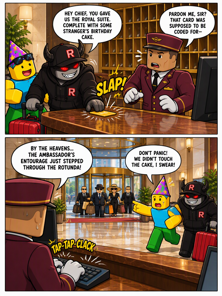 The Golden Keycard Mix-Up (page 2 of 4)