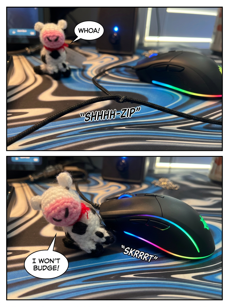 No mouse can mess with a cow😼 (page 3 of 4)