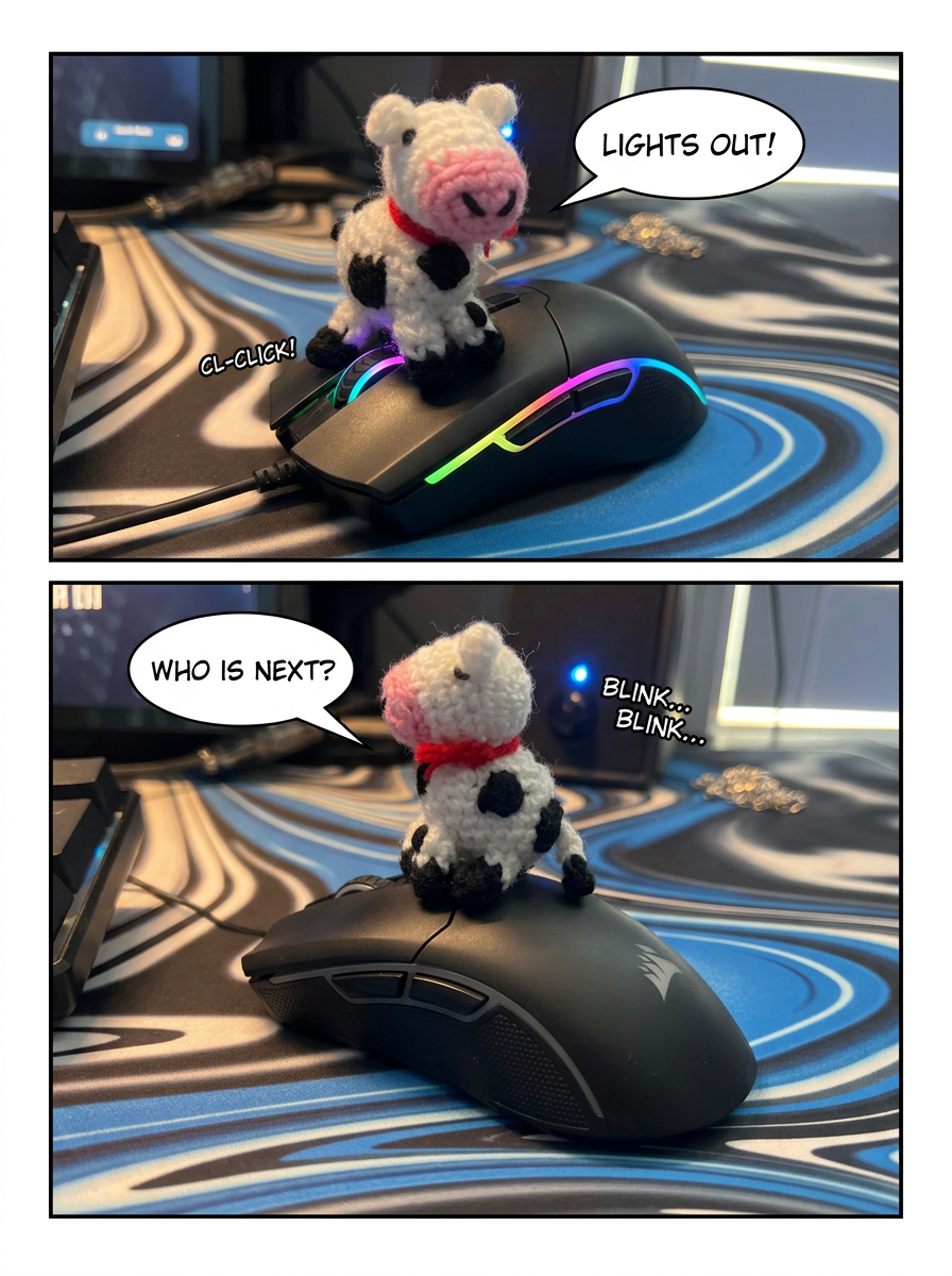 No mouse can mess with a cow😼 (page 4 of 4)