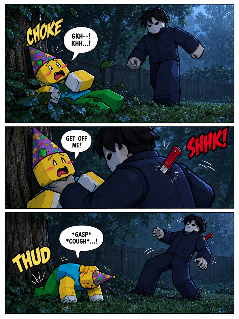 Narrow Escape into the Yard (page 3 of 4)