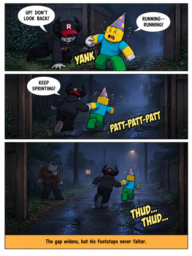 Narrow Escape into the Yard (page 4 of 4)