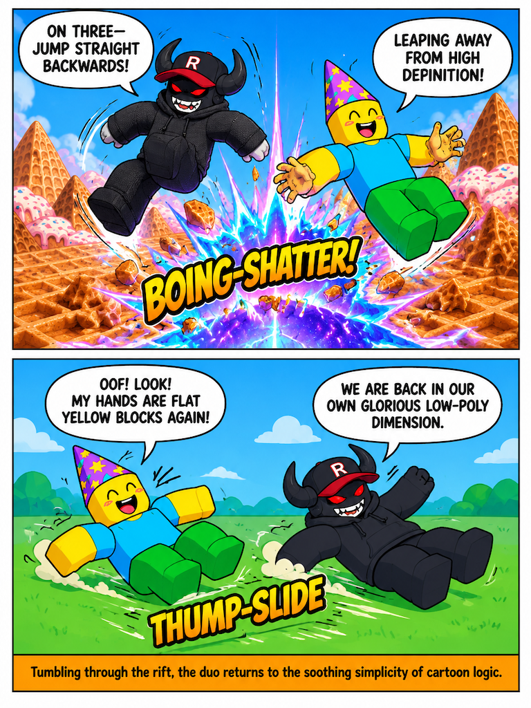 Escape from the Hyper-Realistic Waffle (page 3 of 16)