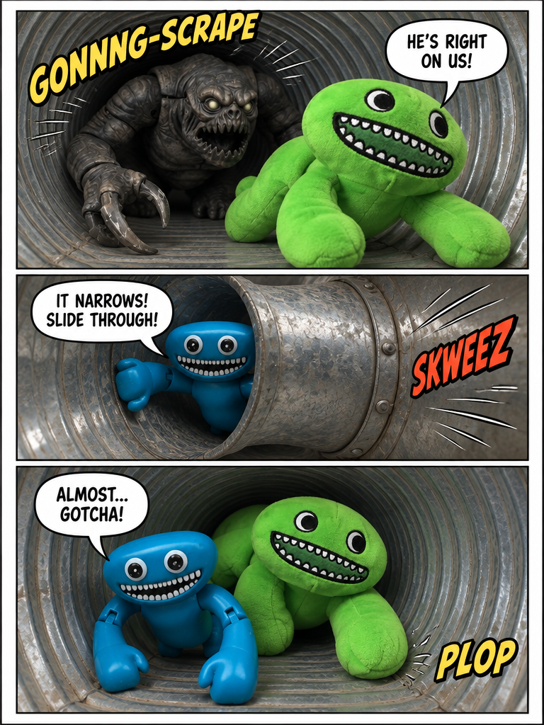 Narrow Escape in the Garage Conduit (page 3 of 4)