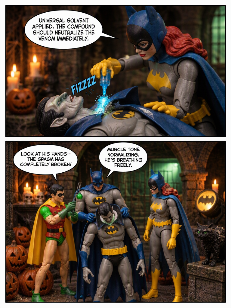 🦇 BatFamily  Cure Behind the Gate 💬 Comic Story part 6 ( final) (page 7 of 8)