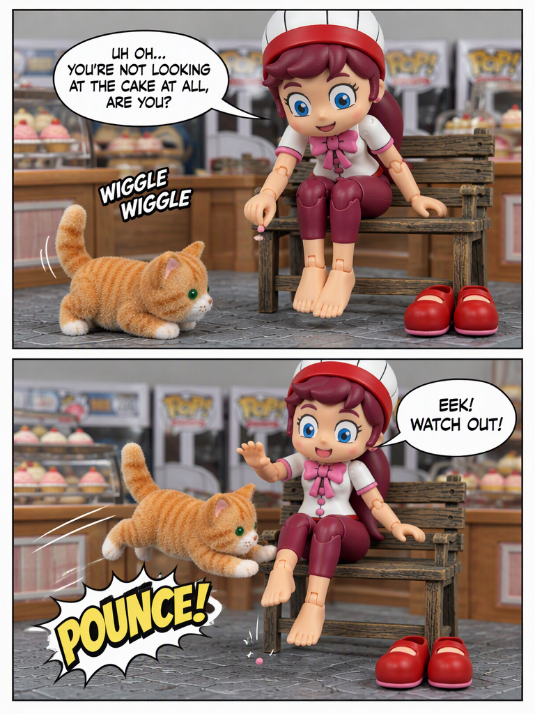 A Tiny Playful  Kitten was Kitten   around with Chloe's Feet (page 2 of 4)