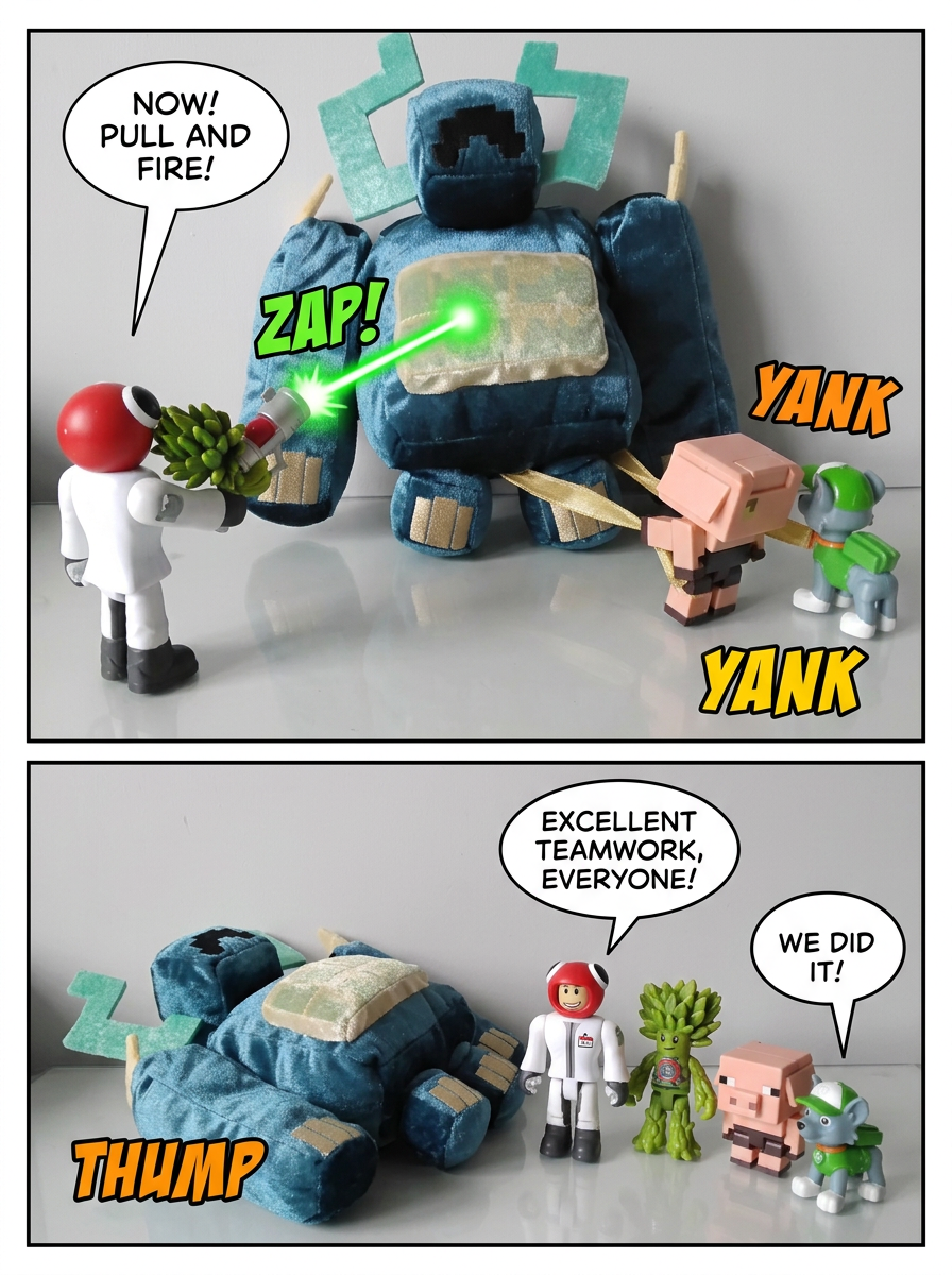 Four Heroes Face the Blue Giant (page 4 of 4)