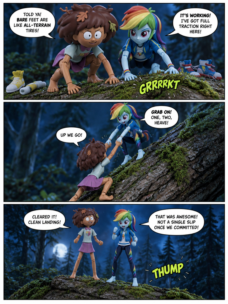 🌃🌃🌃 Midnight Treks in the Moss with Ann Boonchuy and EQG Rainbow Dash (page 3 of 4)