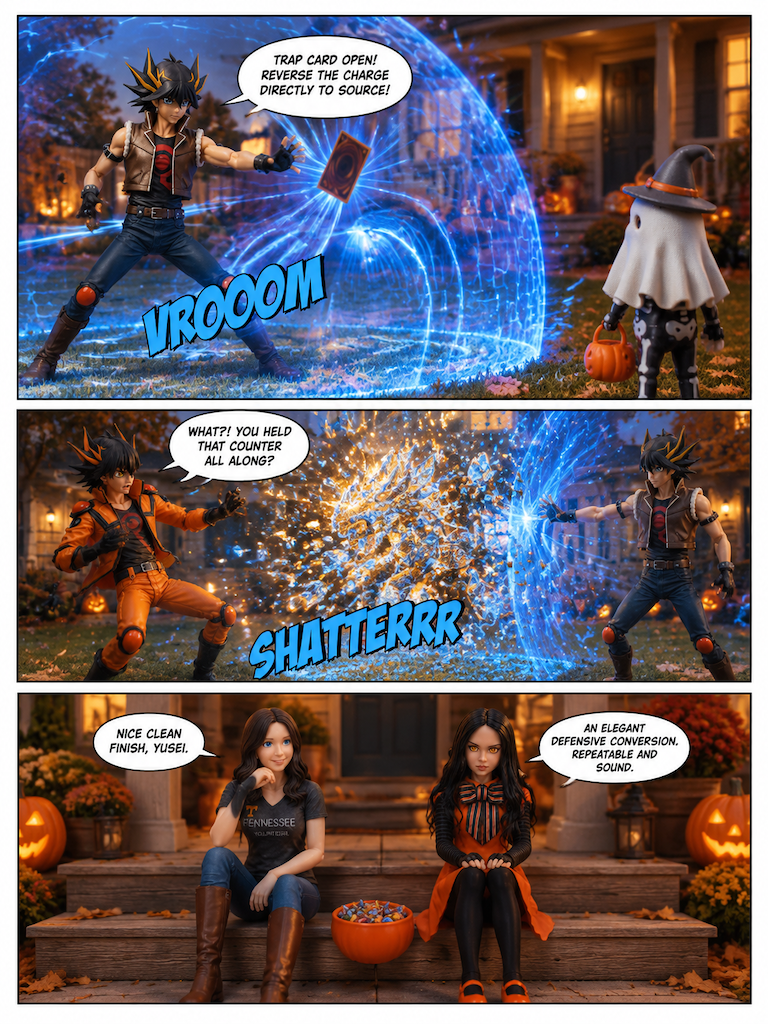 Part 4 of 1: The duel at front yard and a calm walk in Halloweentown (page 3 of 4)