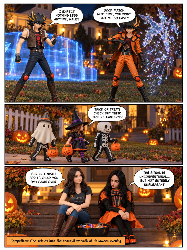 Part 4 of 1: The duel at front yard and a calm walk in Halloweentown (page 4 of 4)